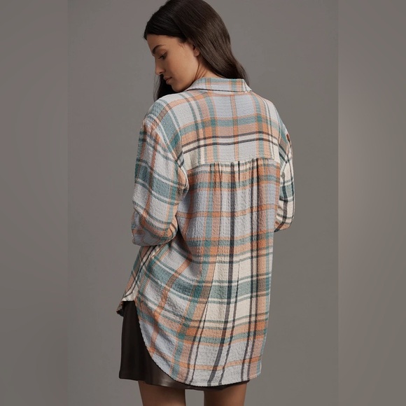 Anthropologie Pilcro The Hadley Relaxed Button Down Shirt Small - Picture 2 of 7